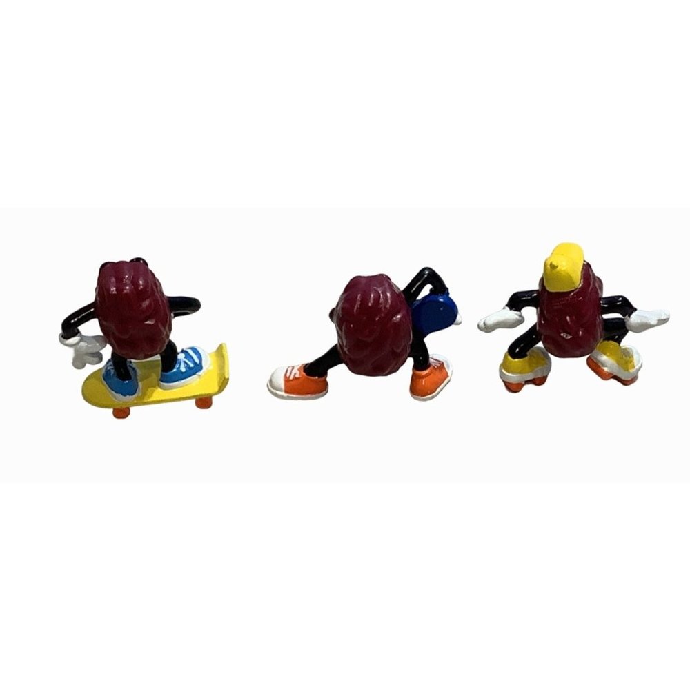 1988 Applause California Raisins Figurines Roller State Skateboard Guitar Player - Picture 3 of 7